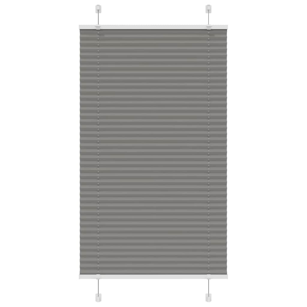 vidaXL Plissee Anthrazit 70x150 cm Stoffbreite 69,4 cm Polyester