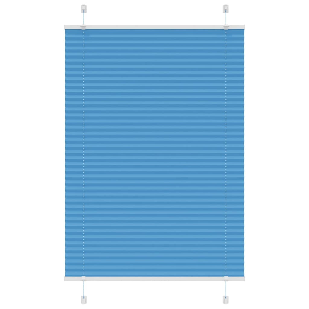 vidaXL Plissee Blau 95x100 cm Stoffbreite 94,4 cm Polyester