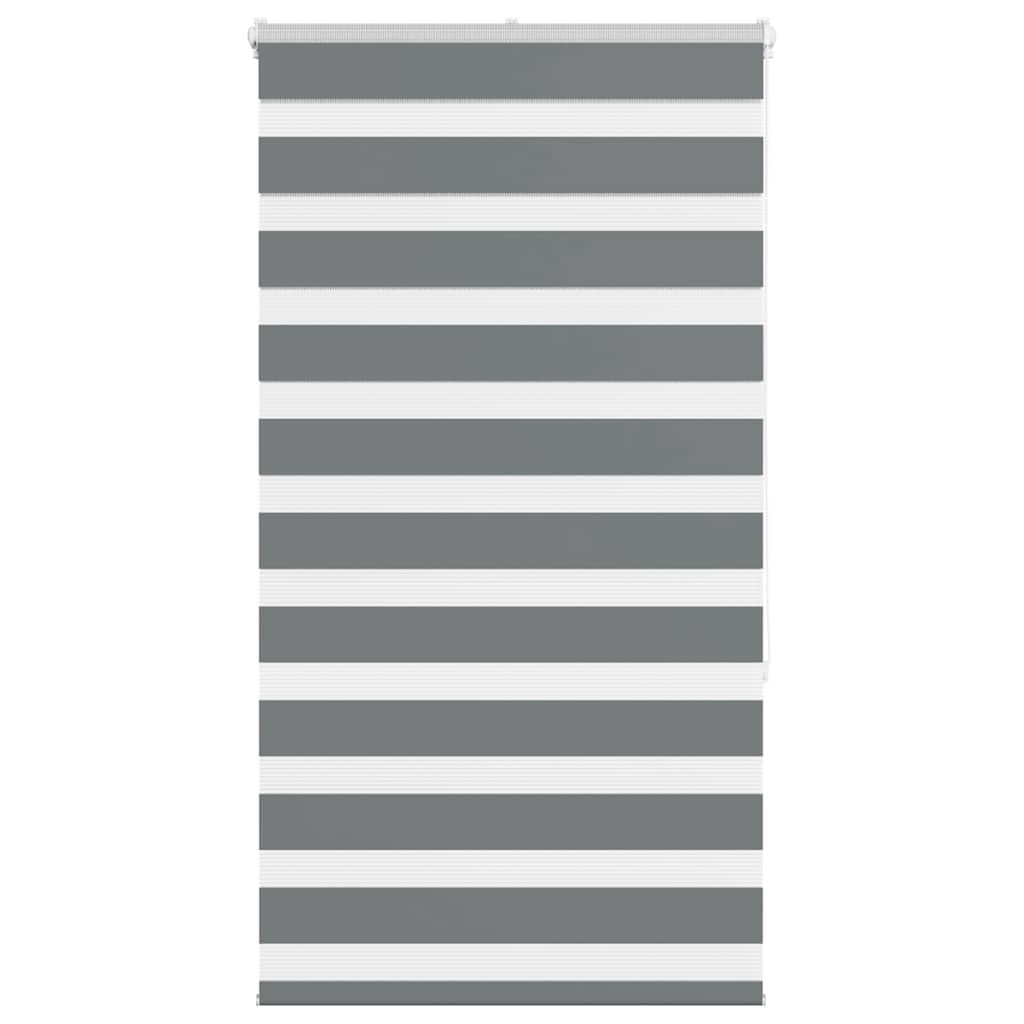 vidaXL Doppelrollo Dunkelgrau 75x150 cm Stoffbreite 70,9 cm Polyester