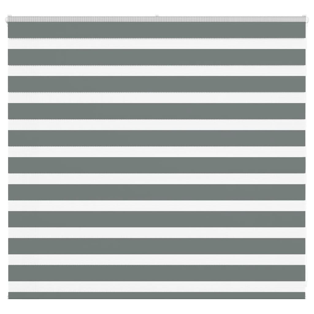 vidaXL Doppelrollo Dunkelgrau 165x100 cm Stoffbreite 160,9 cm Polyester