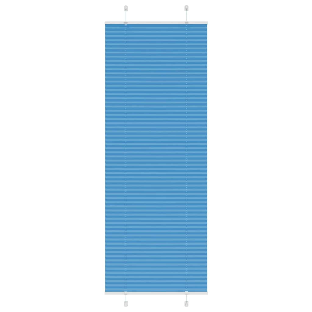 vidaXL Plissee Blau 70x200 cm Stoffbreite 69,4 cm Polyester