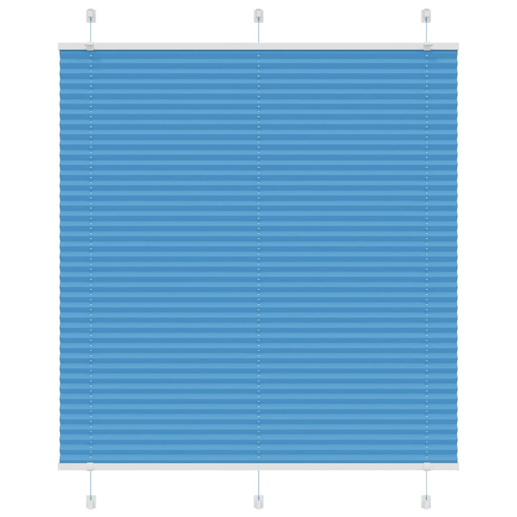 vidaXL Plissee Blau 115x150 cm Stoffbreite 114,4 cm Polyester