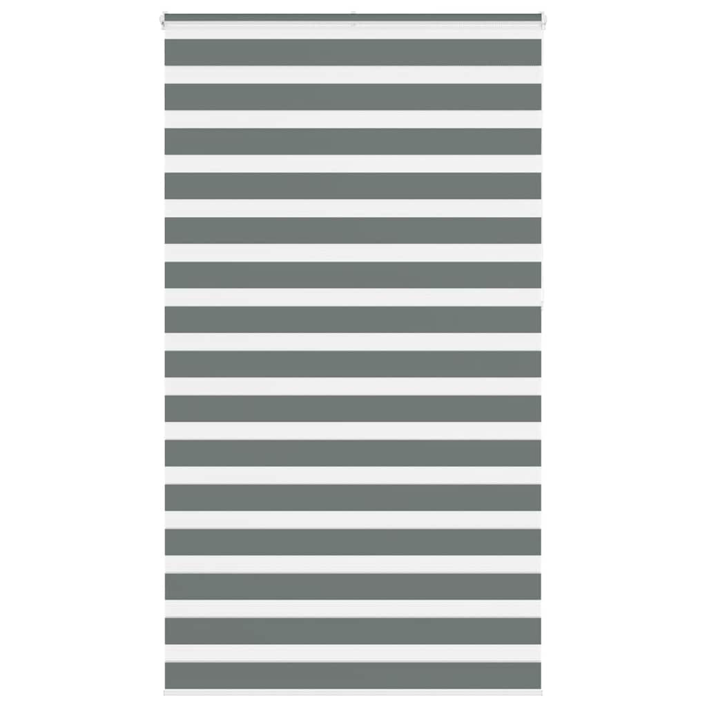 vidaXL Doppelrollo Dunkelgrau 120x230 cm Stoffbreite 115,9 cm Polyester