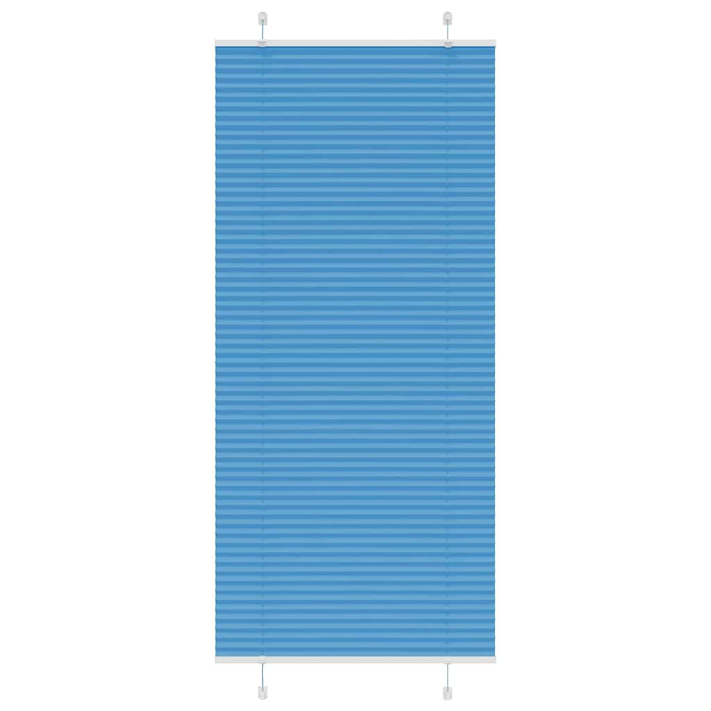 vidaXL Plissee Blau 100x200 cm Stoffbreite 99,4 cm Polyester