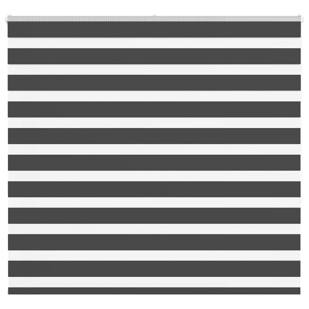 vidaXL Doppelrollo Schwarz 165x150 cm Stoffbreite 160,9 cm Polyester