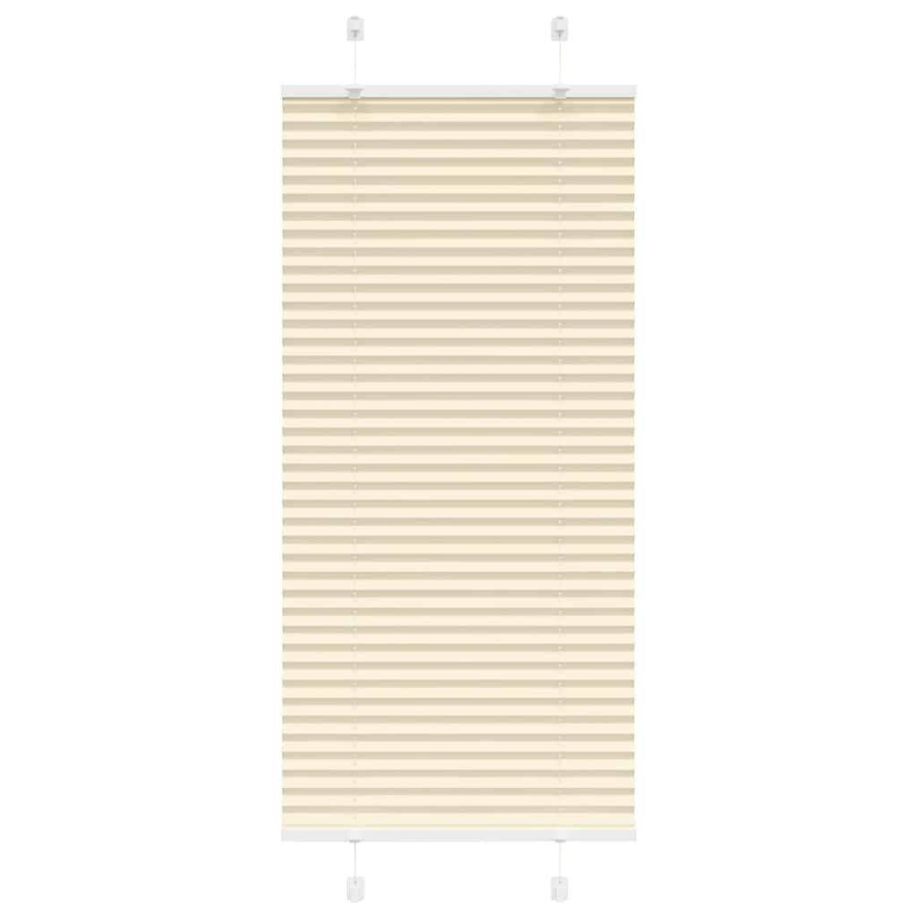 vidaXL Plissee Creme 55x100 cm Stoffbreite 54,4 cm Polyester