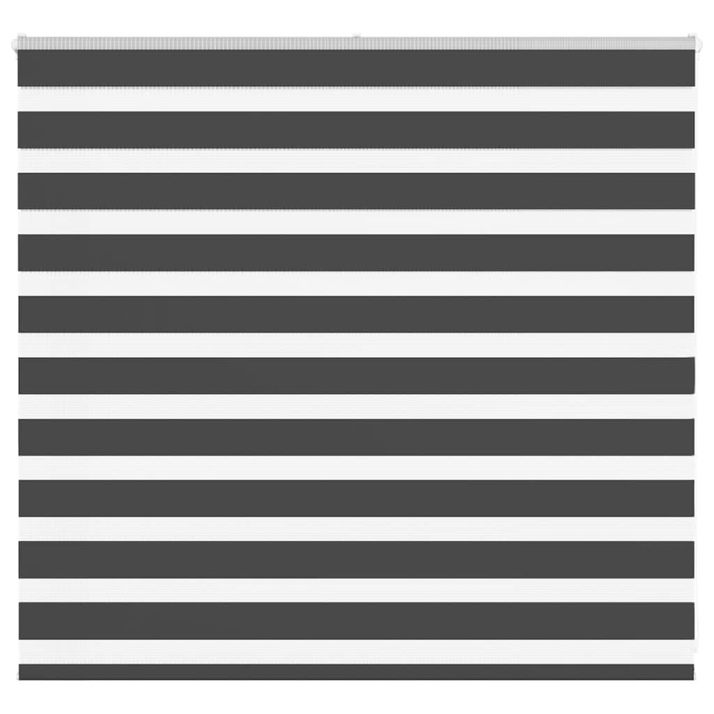vidaXL Doppelrollo Schwarz 165x100 cm Stoffbreite 160,9 cm Polyester