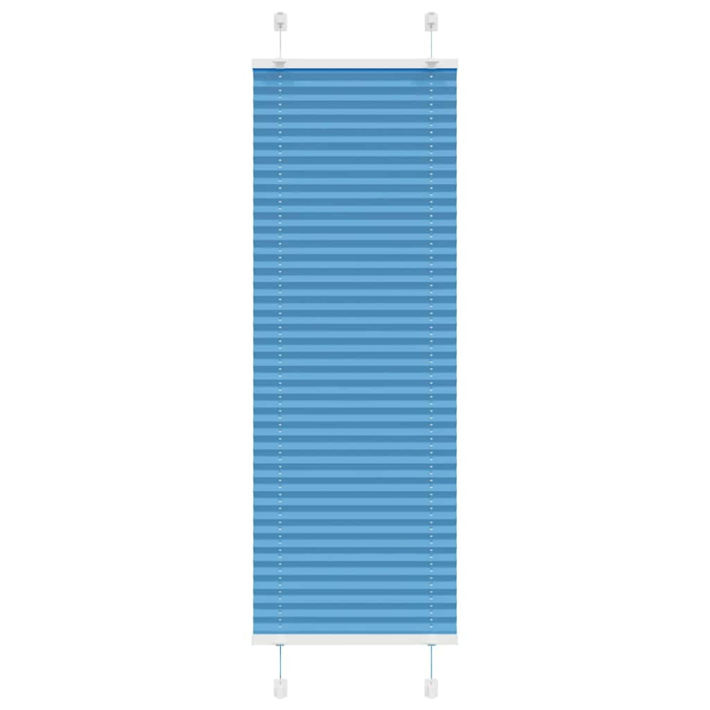 vidaXL Plissee Blau 45x150 cm Stoffbreite 44,4 cm Polyester