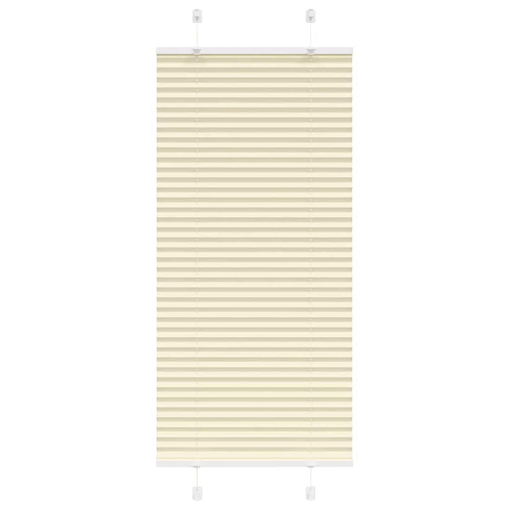 vidaXL Plissee Creme 65x100 cm Stoffbreite 64,4 cm Polyester