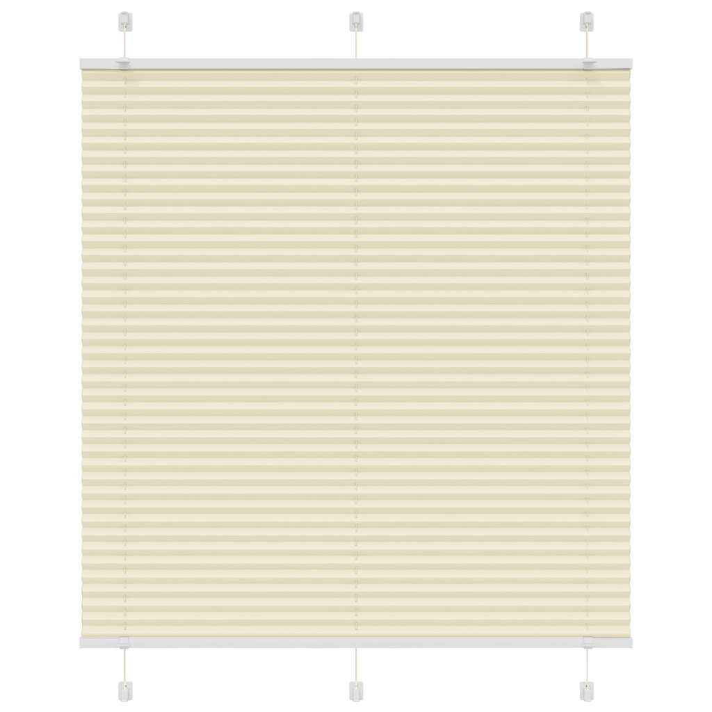 vidaXL Plissee Creme 120x150 cm Stoffbreite 119,4 cm Polyester
