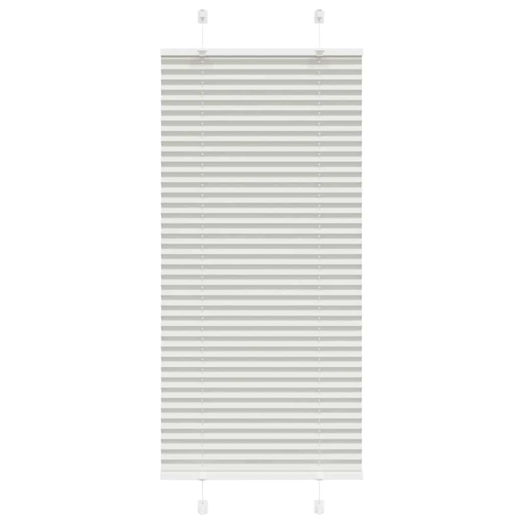 vidaXL Plissee Hellgrau 55x100 cm Stoffbreite 54,4 cm Polyester