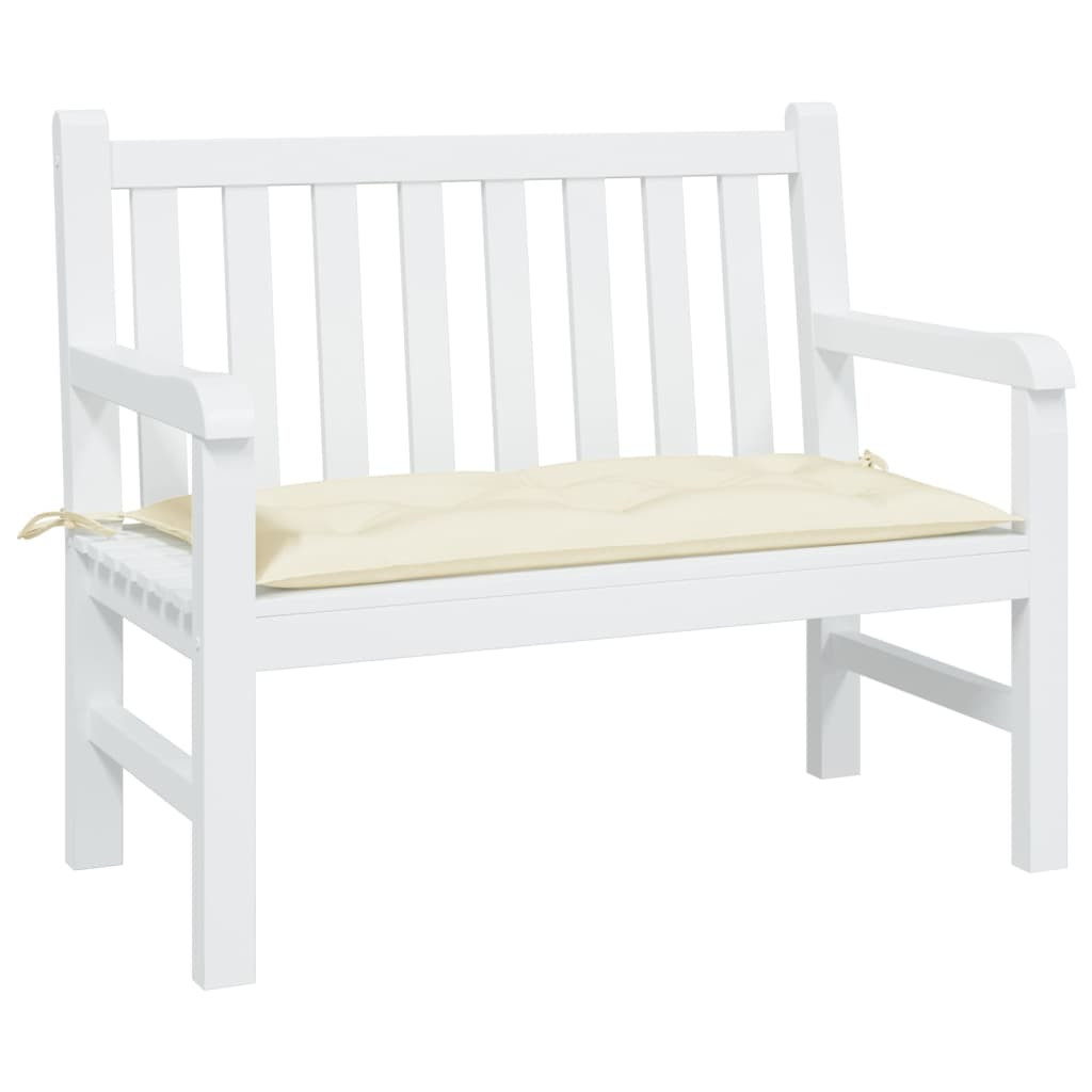 vidaXL Gartenbank-Auflage Creme 100x50x7 cm Oxford-Gewebe