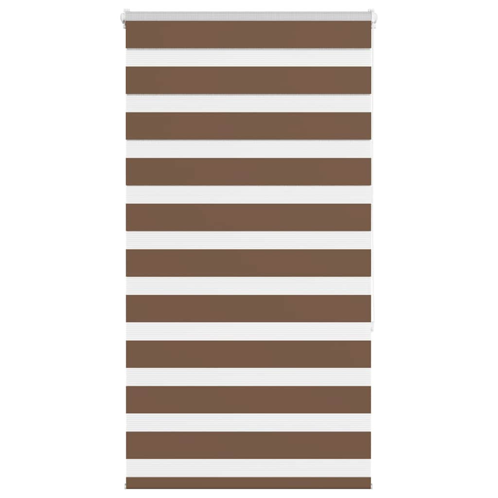 vidaXL Doppelrollo Braun 70x150 cm Stoffbreite 65,9 cm Polyester