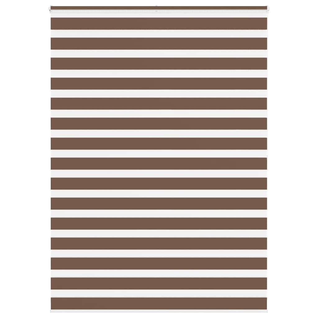 vidaXL Doppelrollo Braun 165x200 cm Stoffbreite 160,9 cm Polyester