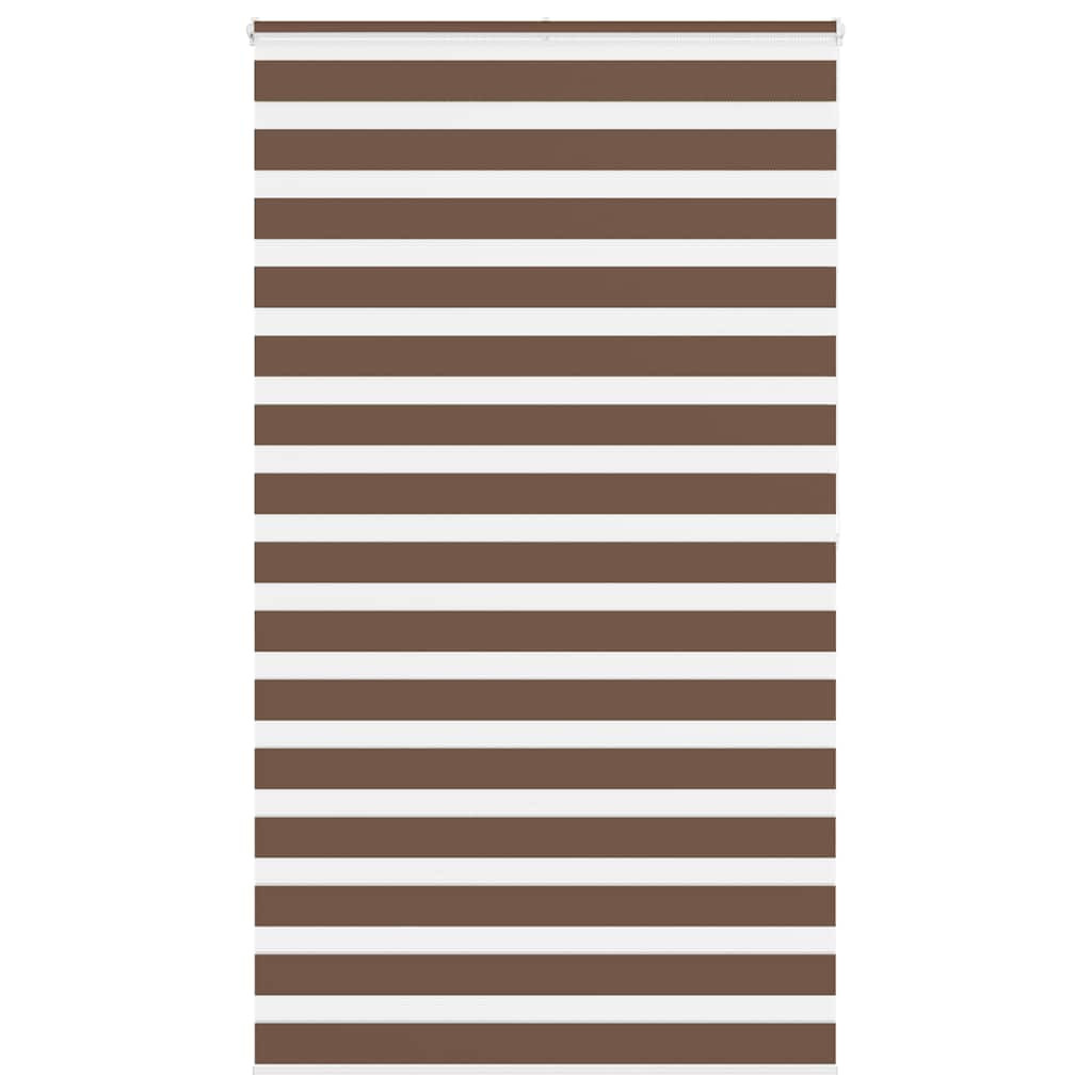 vidaXL Doppelrollo Braun 130x200 cm Stoffbreite 125,9 cm Polyester