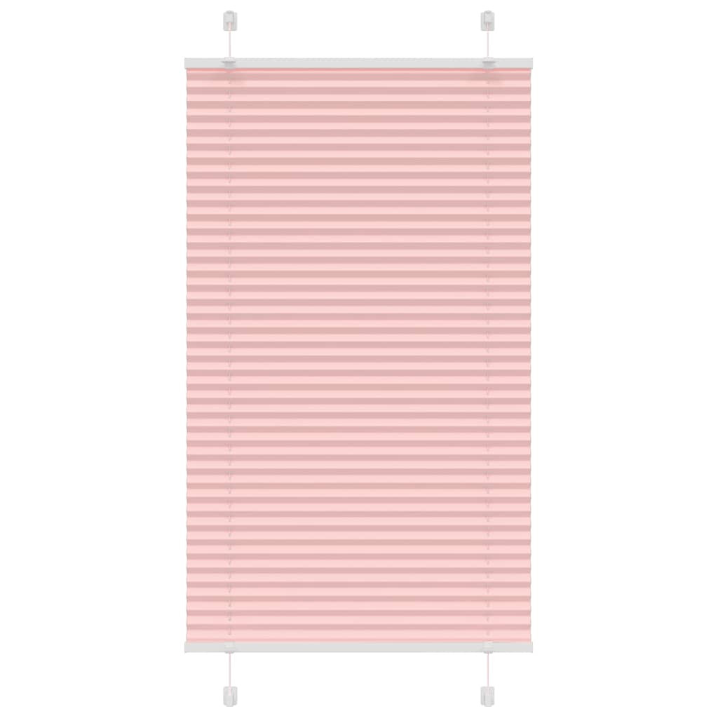 vidaXL Plissee Rosa 75x100 cm Stoffbreite 74,4 cm Polyester