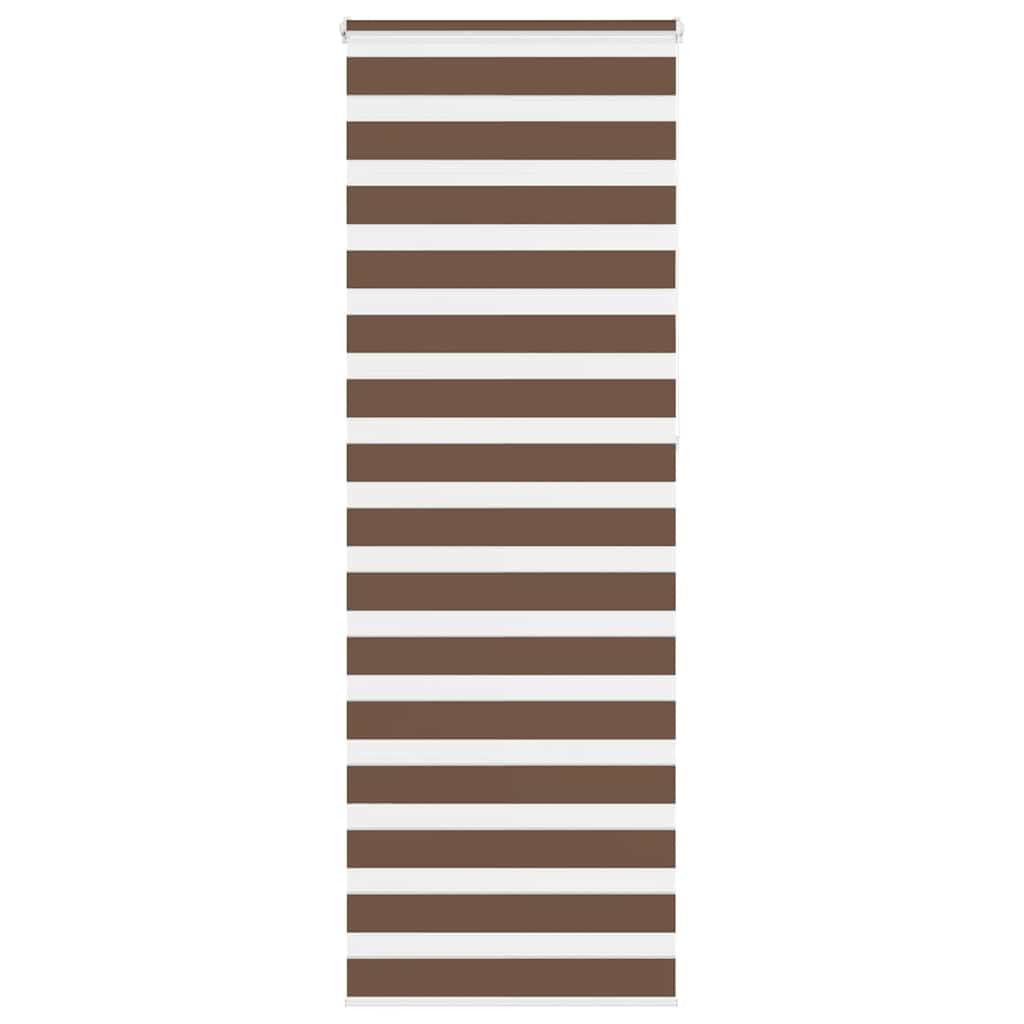 vidaXL Doppelrollo Braun 75x230 cm Stoffbreite 70,9 cm Polyester