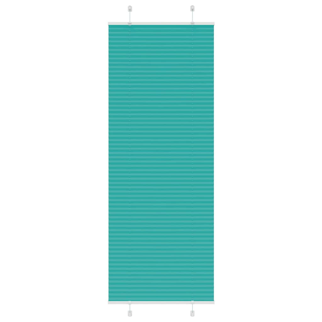 vidaXL Plissee Petrolgrün 75x200 cm Stoffbreite 74,4 cm Polyester