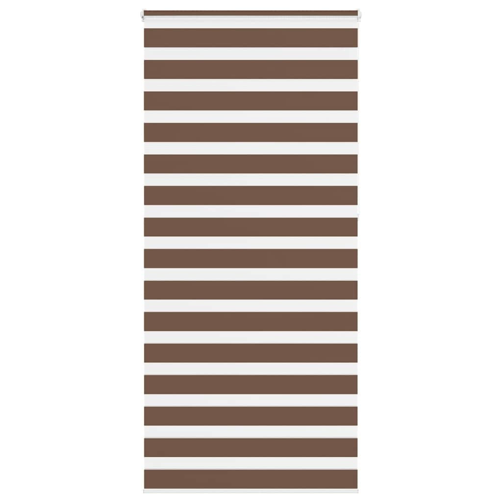 vidaXL Doppelrollo Braun 105x230 cm Stoffbreite 100,9 cm Polyester