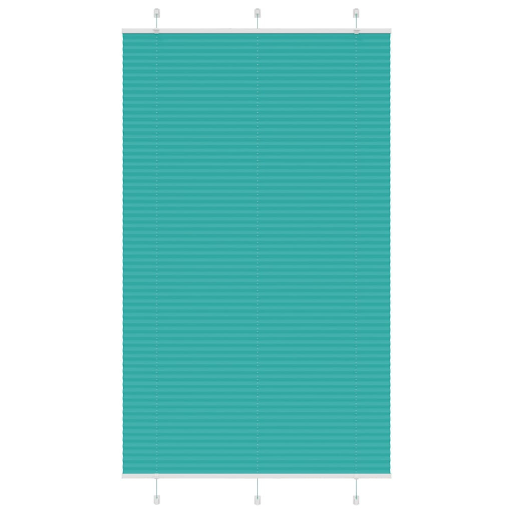 vidaXL Plissee Petrolgrün 120x200 cm Stoffbreite 119,4 cm Polyester