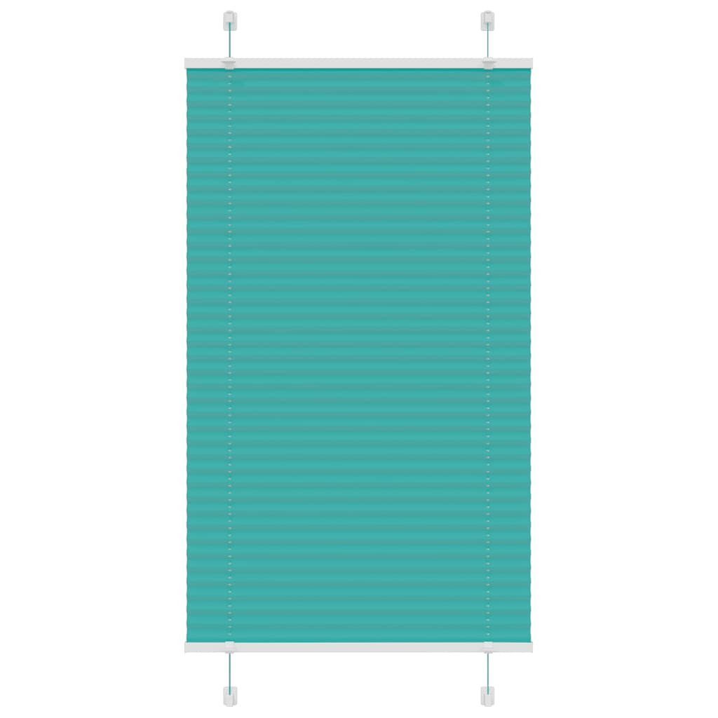 vidaXL Plissee Petrolgrün 80x150 cm Stoffbreite 79,4 cm Polyester