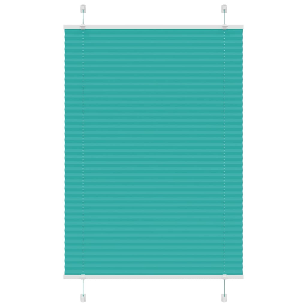 vidaXL Plissee Petrolgrün 90x150 cm Stoffbreite 89,4 cm Polyester
