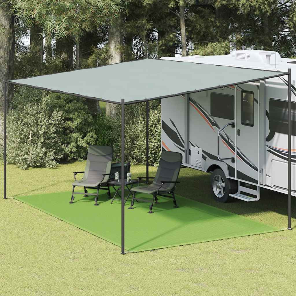 vidaXL Zeltteppich Hellgrün 300x500 cm HDPE
