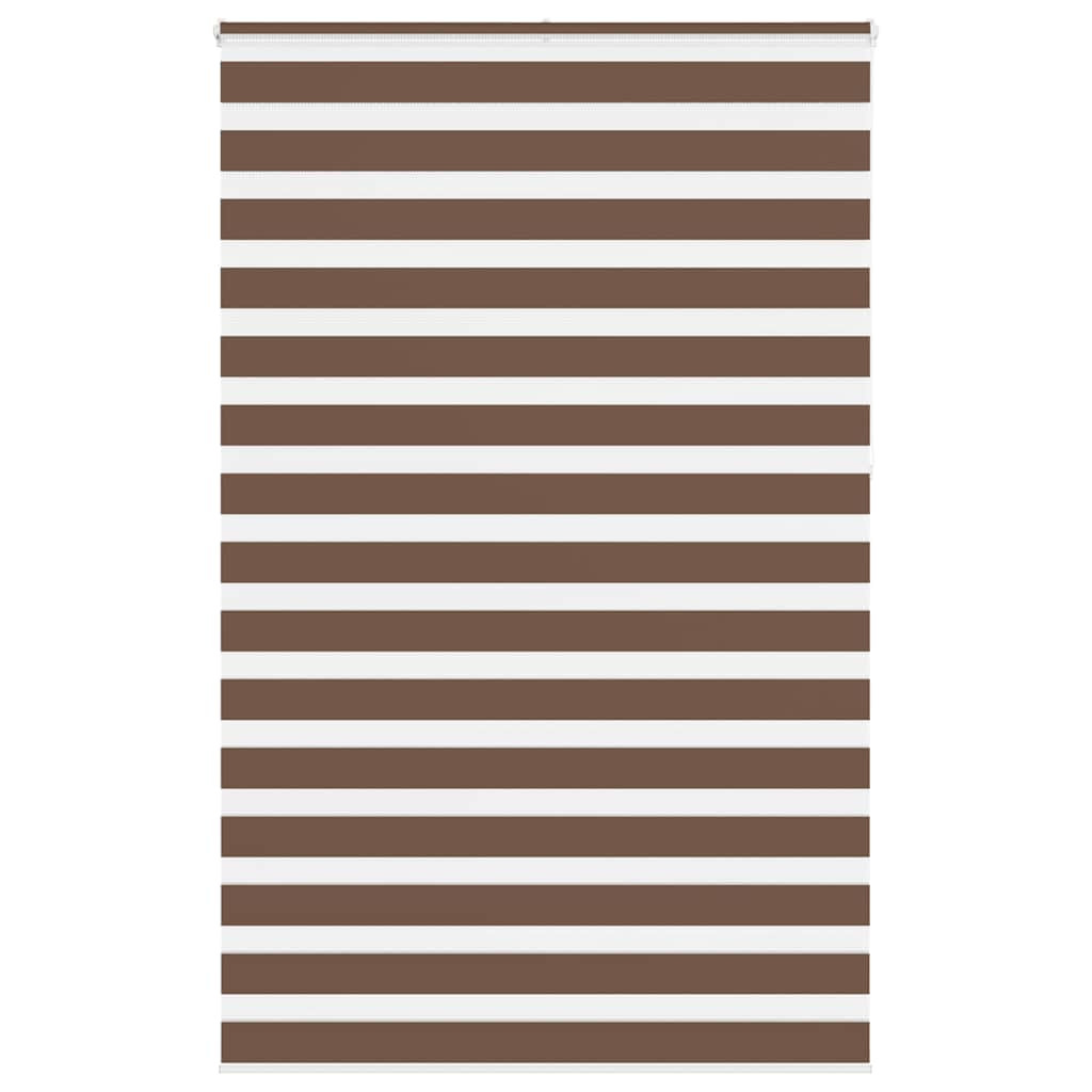 vidaXL Doppelrollo Braun 140x230 cm Stoffbreite 135,9 cm Polyester