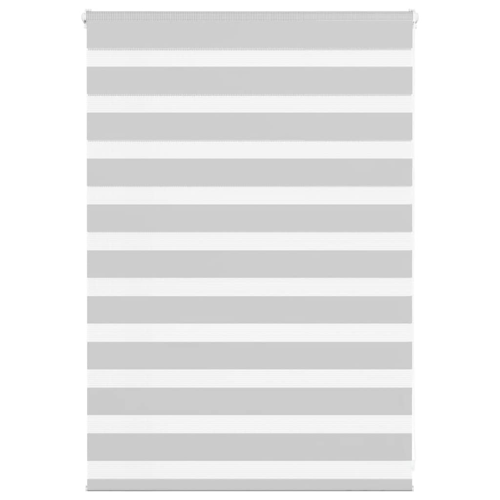 vidaXL Doppelrollo Hellgrau 95x100 cm Stoffbreite 90,9 cm Polyester