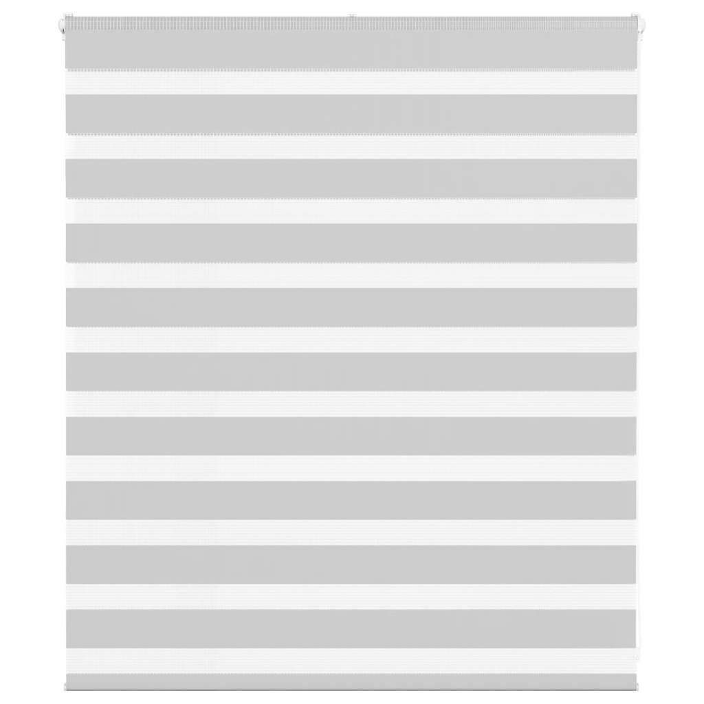 vidaXL Doppelrollo Hellgrau 130x100 cm Stoffbreite 125,9 cm Polyester