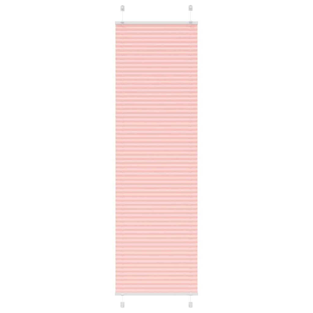 vidaXL Plissee Rosa 65x200 cm Stoffbreite 64,4 cm Polyester