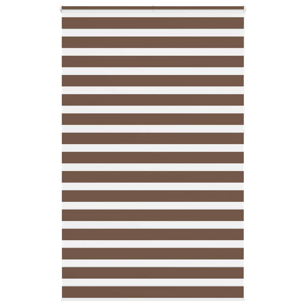 vidaXL Doppelrollo Braun 145x230 cm Stoffbreite 140,9 cm Polyester