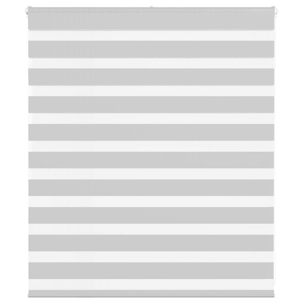 vidaXL Doppelrollo Hellgrau 120x100 cm Stoffbreite 115,9 cm Polyester