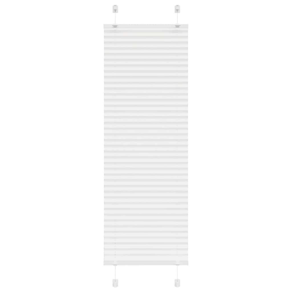vidaXL Plissee Weiß 40x100 cm Stoffbreite 39,4 cm Polyester