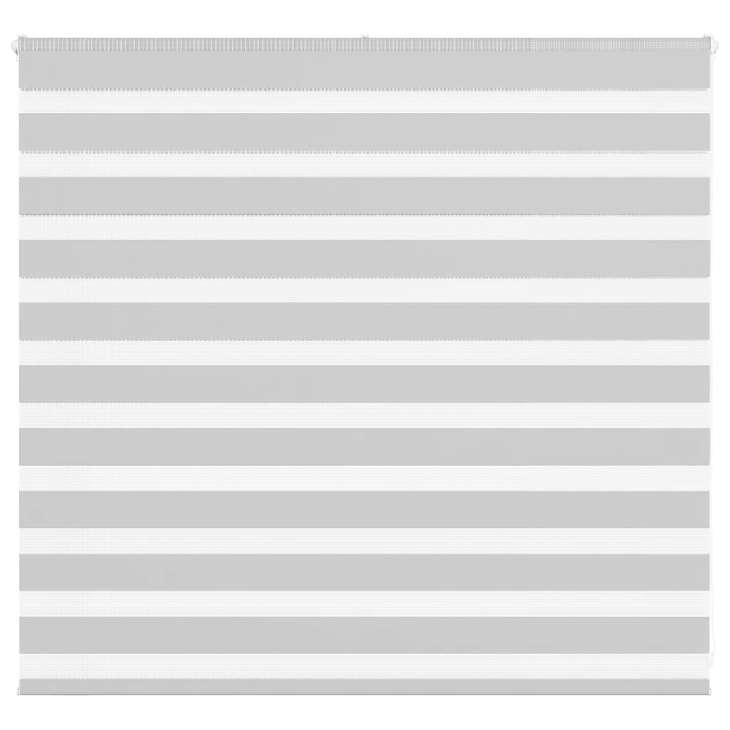 vidaXL Doppelrollo Hellgrau 155x100 cm Stoffbreite 150,9 cm Polyester
