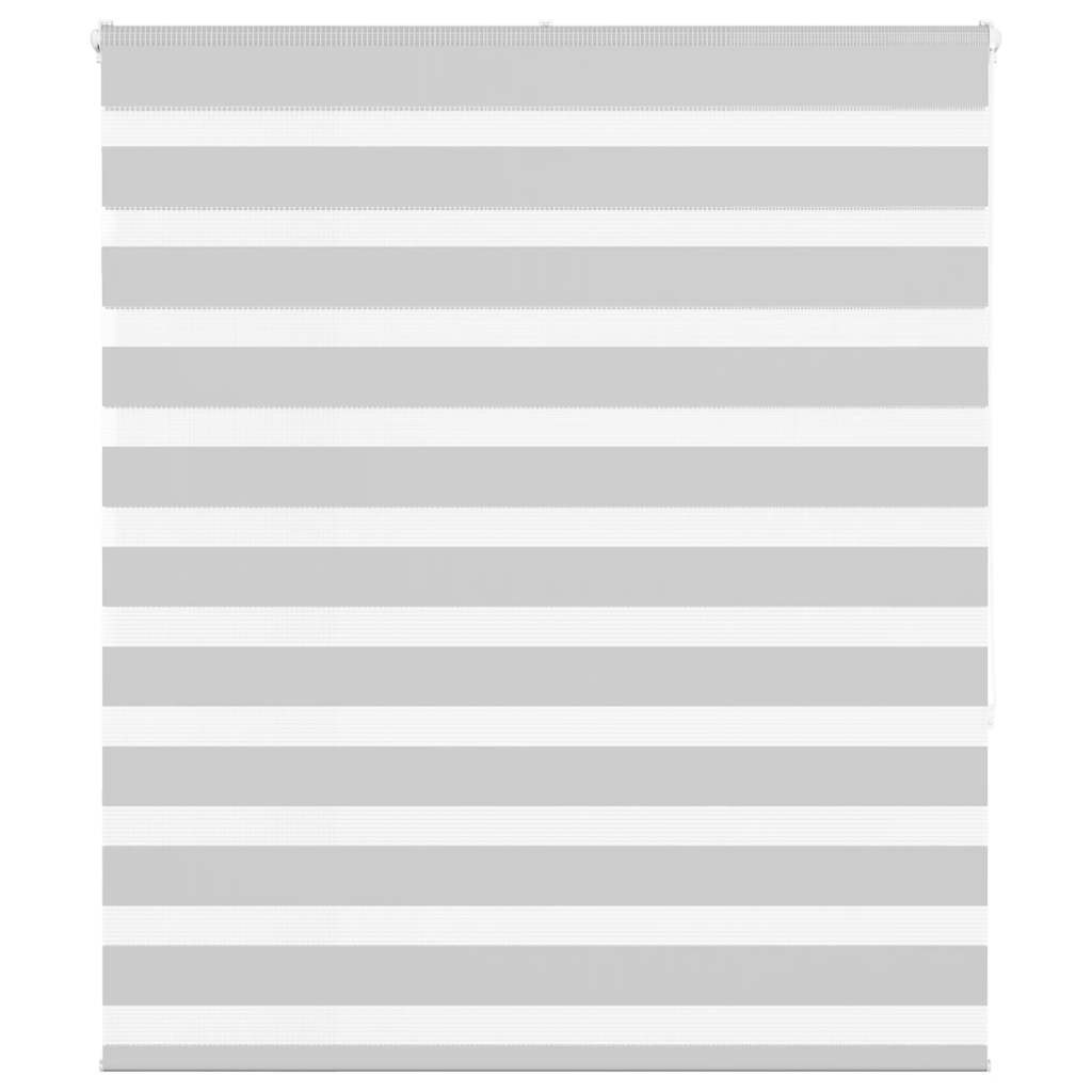 vidaXL Doppelrollo Hellgrau 130x150 cm Stoffbreite 125,9 cm Polyester
