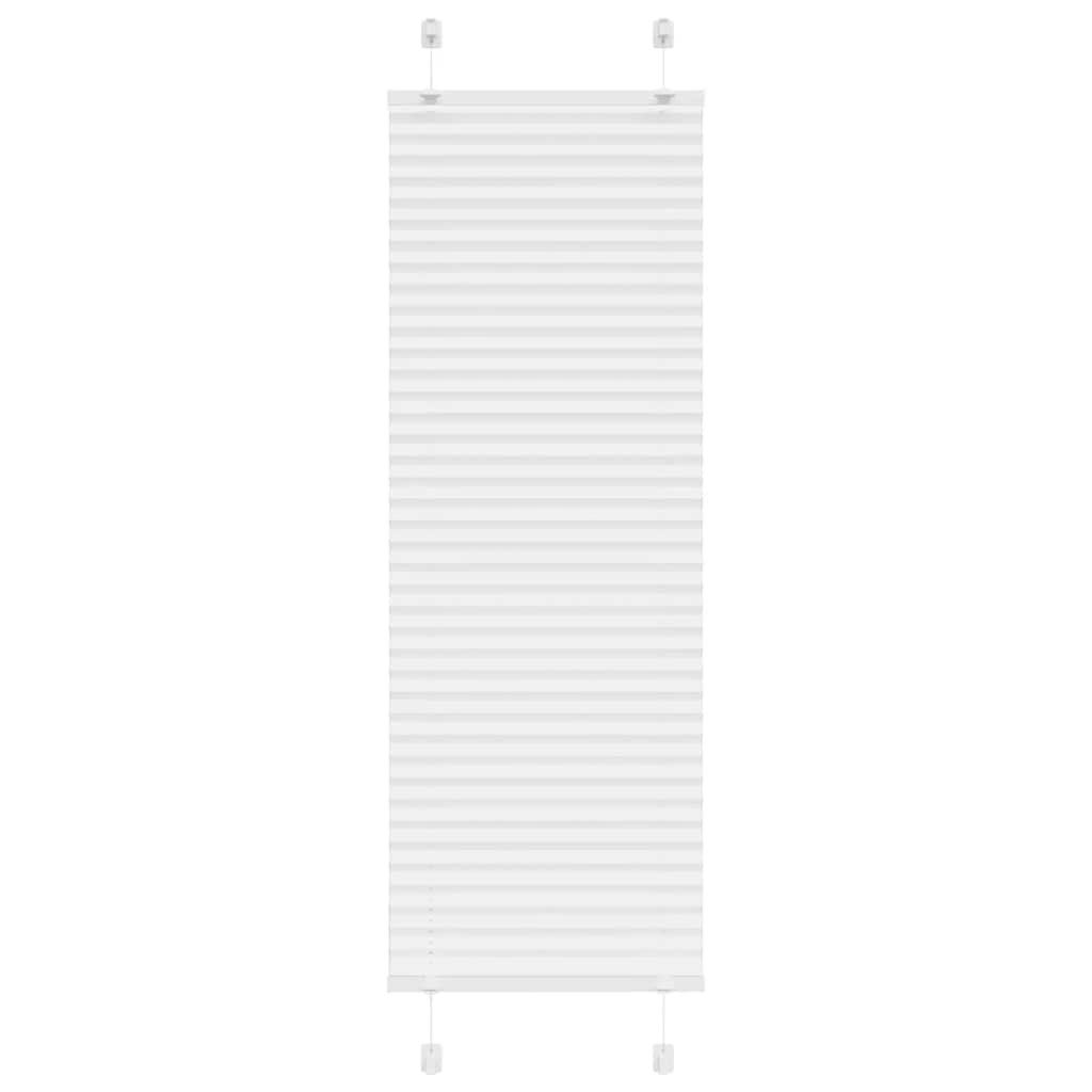 vidaXL Plissee Weiß 50x150 cm Stoffbreite 49,4 cm Polyester