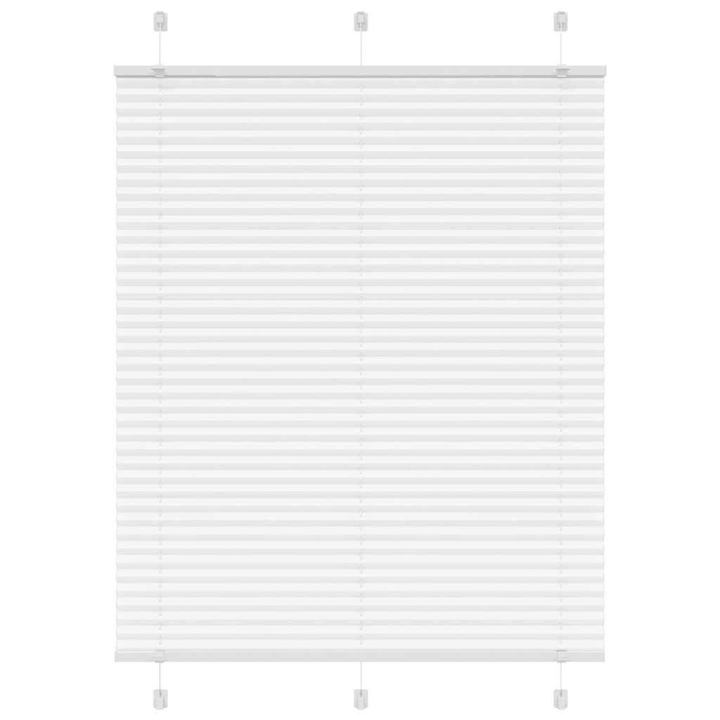 vidaXL Plissee Weiß 105x150 cm Stoffbreite 104,4 cm Polyester