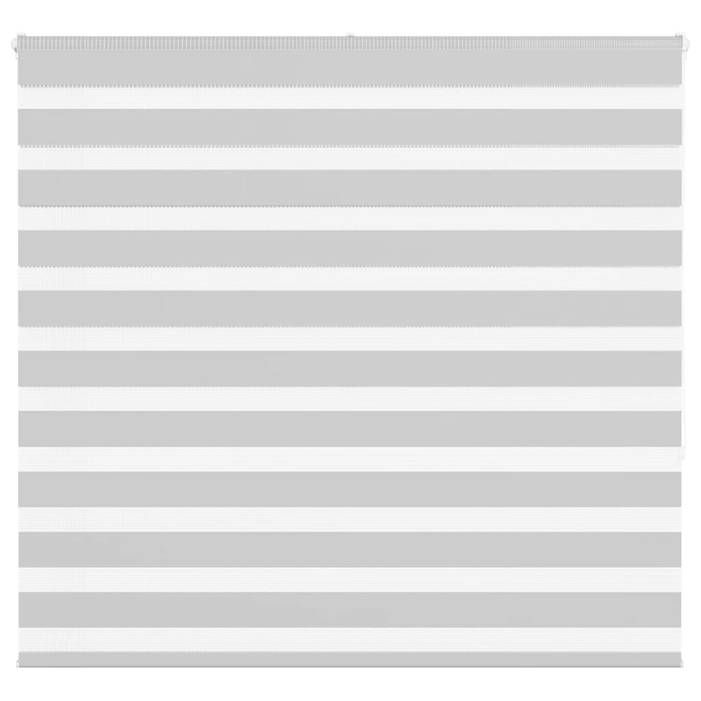 vidaXL Doppelrollo Hellgrau 155x150 cm Stoffbreite 150,9 cm Polyester