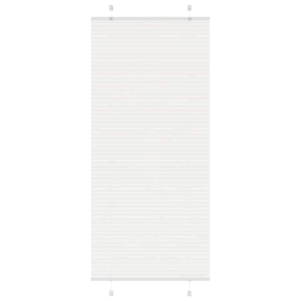 vidaXL Plissee Weiß 100x200 cm Stoffbreite 99,4 cm Polyester