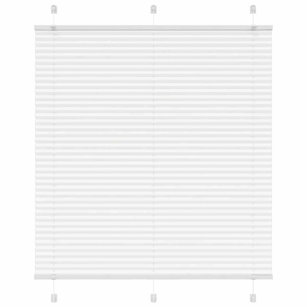 vidaXL Plissee Weiß 115x100 cm Stoffbreite 114,4 cm Polyester