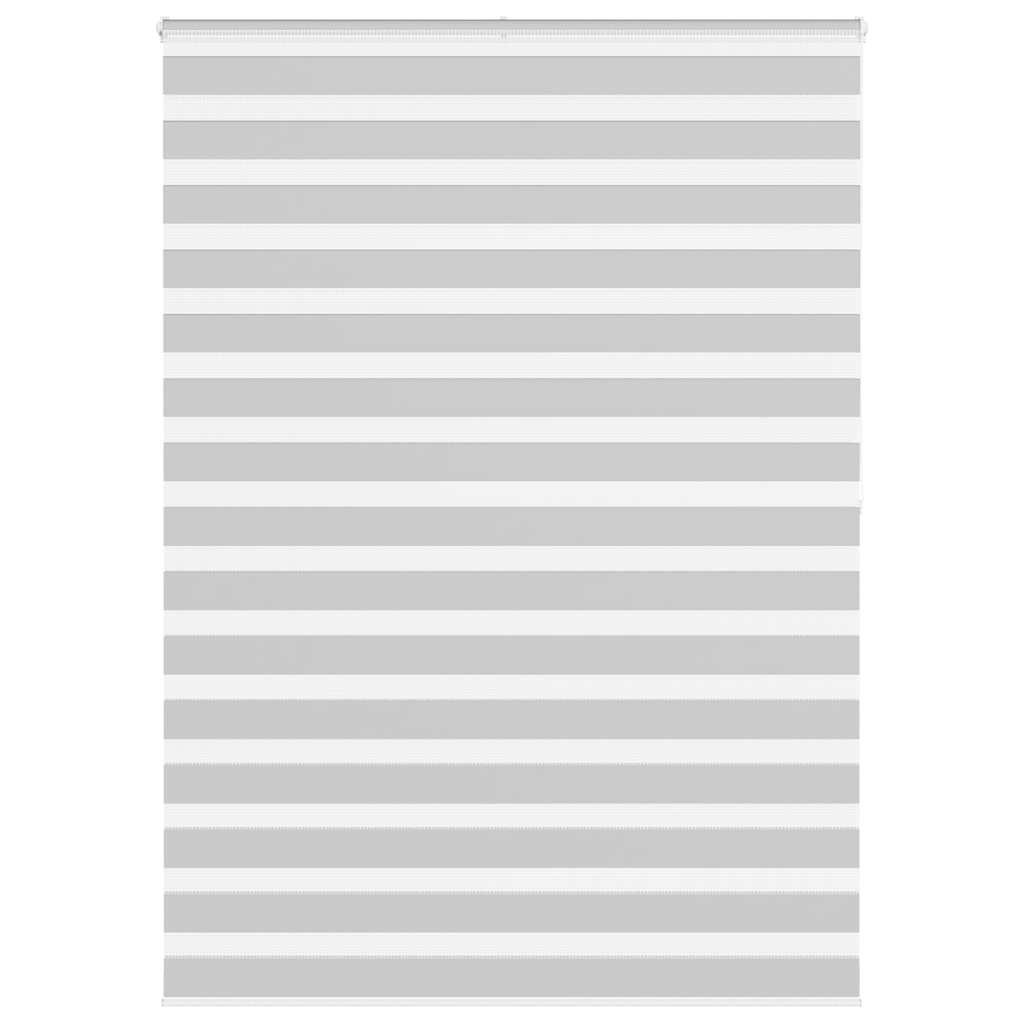 vidaXL Doppelrollo Hellgrau 155x200 cm Stoffbreite 150,9 cm Polyester