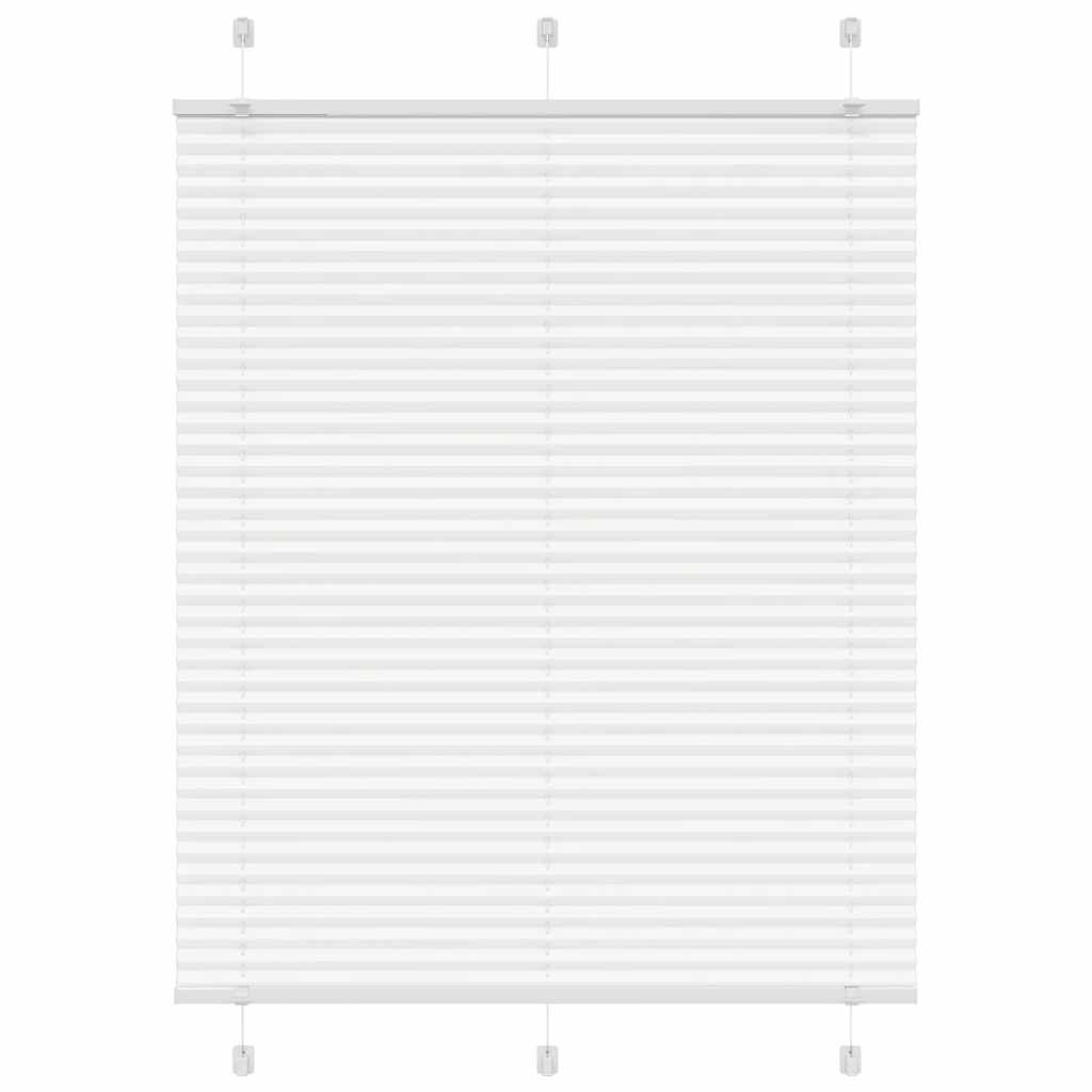 vidaXL Plissee Weiß 105x100 cm Stoffbreite 104,4 cm Polyester