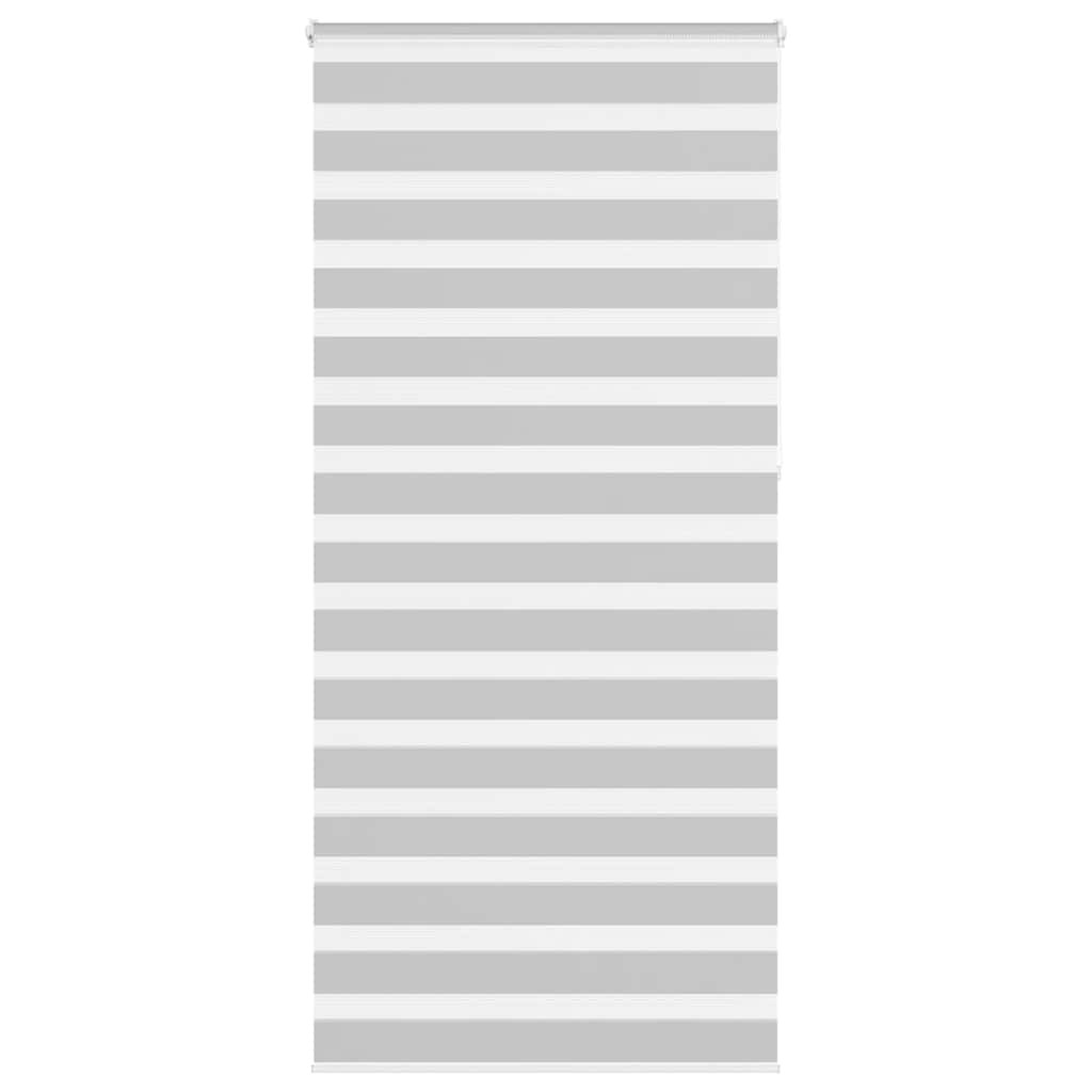 vidaXL Doppelrollo Hellgrau 105x230 cm Stoffbreite 100,9 cm Polyester