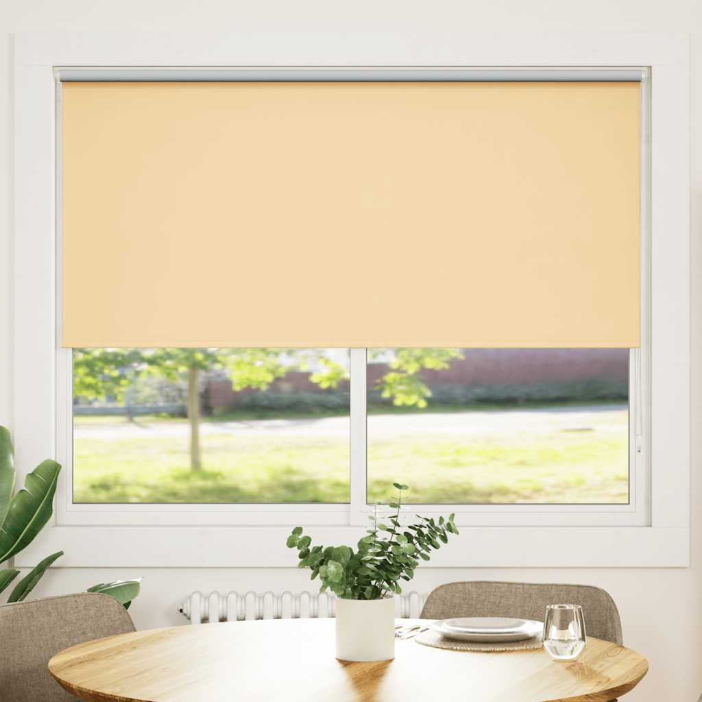 vidaXL Verdunkelungsrollo 144,4 x 175 cm, Stoffbreite 140 cm, Beige