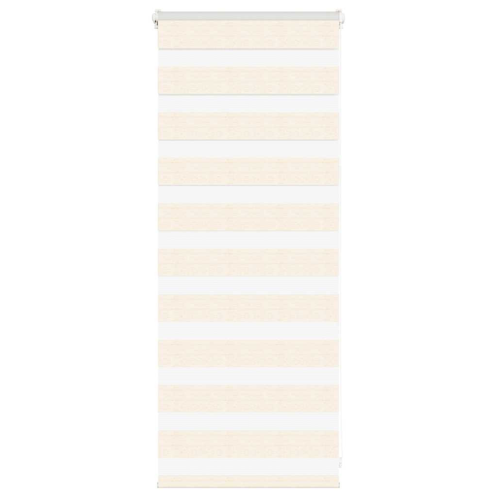 vidaXL Doppelrollo Marmorbeige 60x100 cm Stoffbreite 55,9 cm Polyester