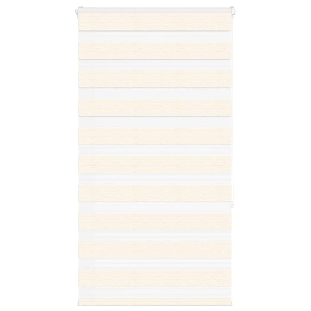 vidaXL Doppelrollo Marmorbeige 85x150 cm Stoffbreite 80,9 cm Polyester