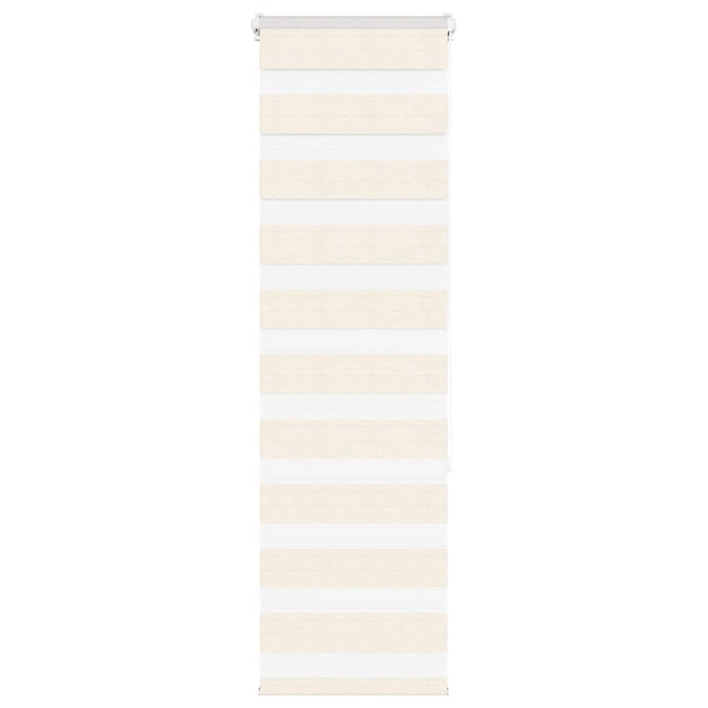 vidaXL Doppelrollo Marmorbeige 50x150 cm Stoffbreite 45,9 cm Polyester