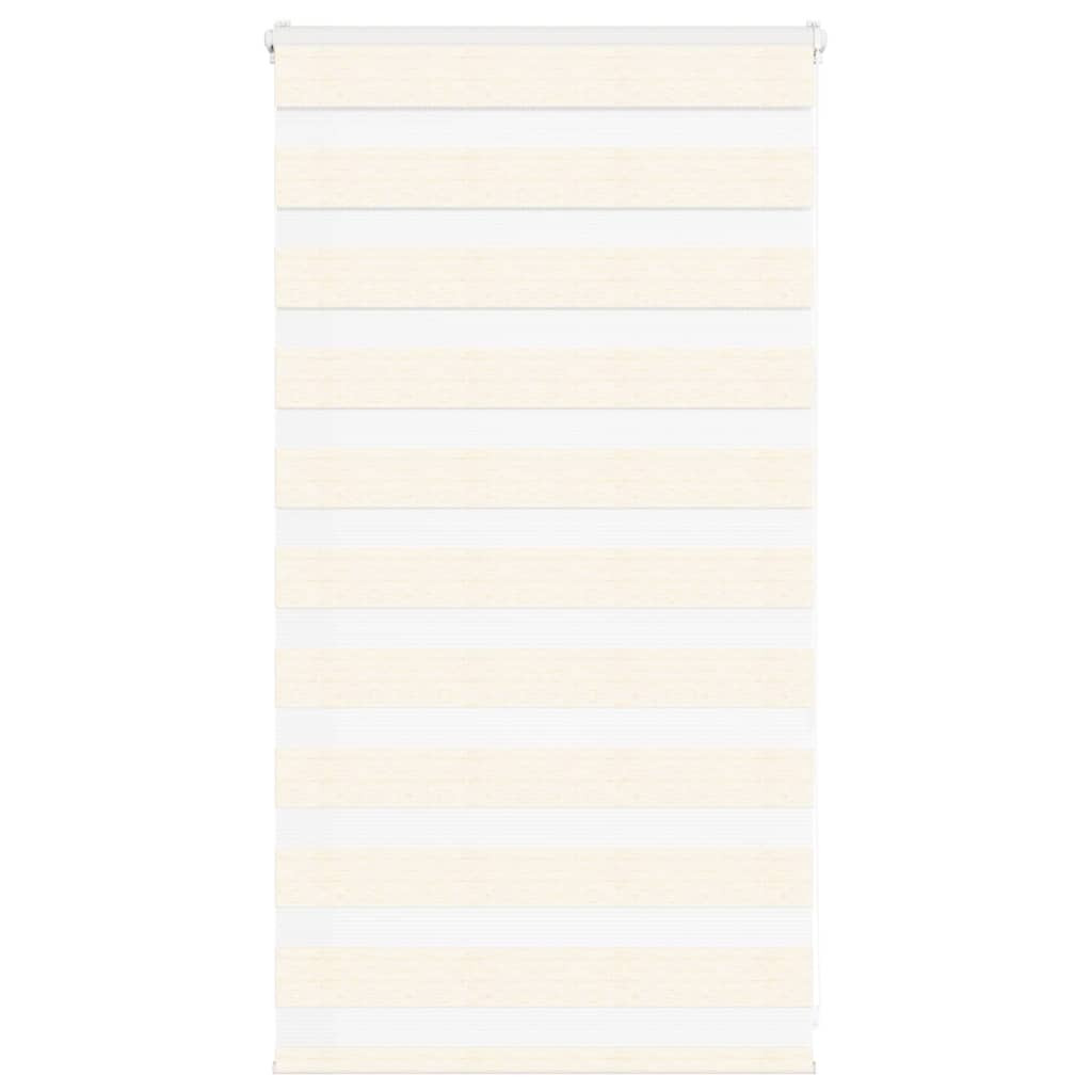 vidaXL Doppelrollo Marmorbeige 85x100 cm Stoffbreite 80,9 cm Polyester