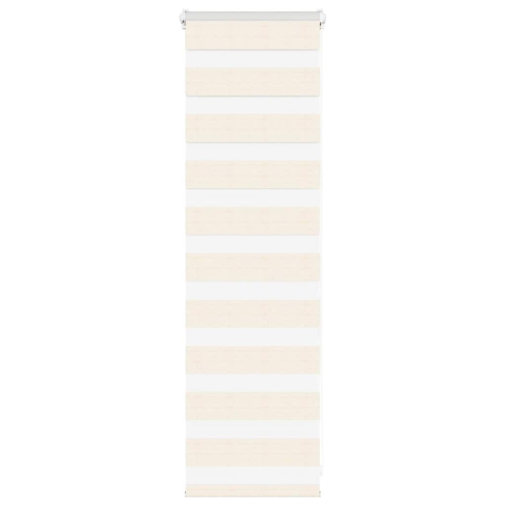 vidaXL Doppelrollo Marmorbeige 50x100 cm Stoffbreite 45,9 cm Polyester